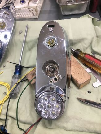 LED is a combination run/back-up light