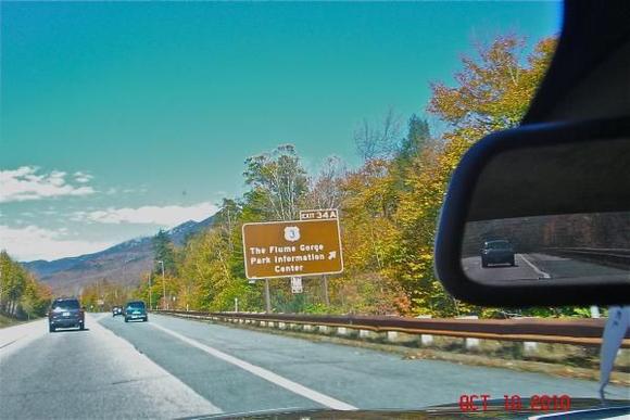 Driveing trugh the white mts.