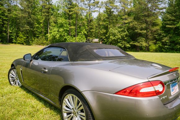 Convertible top material is still servicable. No effort was made to enhance for this photo session.