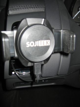 Sojitek holder with wireless charging.  Pity InControl Apps only work with USB...