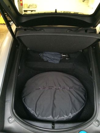 Jaguar F-Type Coupe spare tire
