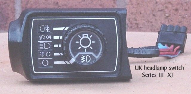 Accessories - Series 3 XJ UK/Euro headlight switch - Used - 1979 to 1992 Jaguar XJ12 - Seattle, WA 98106, United States