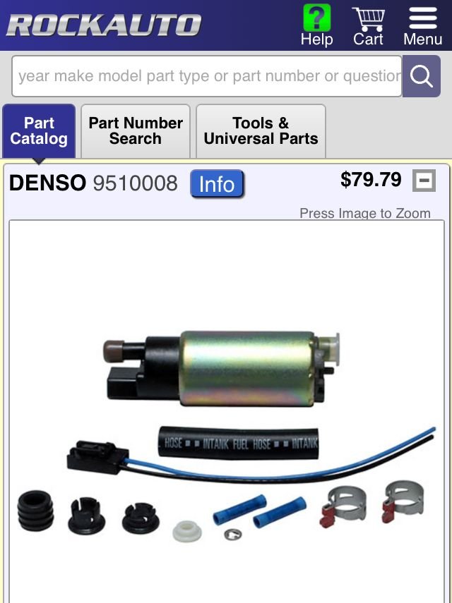 Look it up for a 98� XJ8. Try not to run the fuel tank under 1/4 in order to keep the pump cool. 