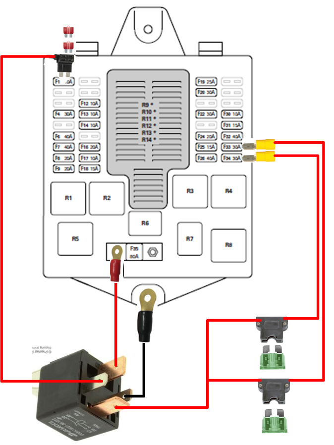 Principle of external relay