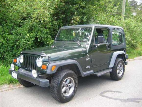 Jeep TJ 97' When i first got it. (BONE STOCK)