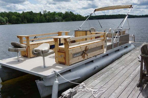 pontoon boat just finished off. 