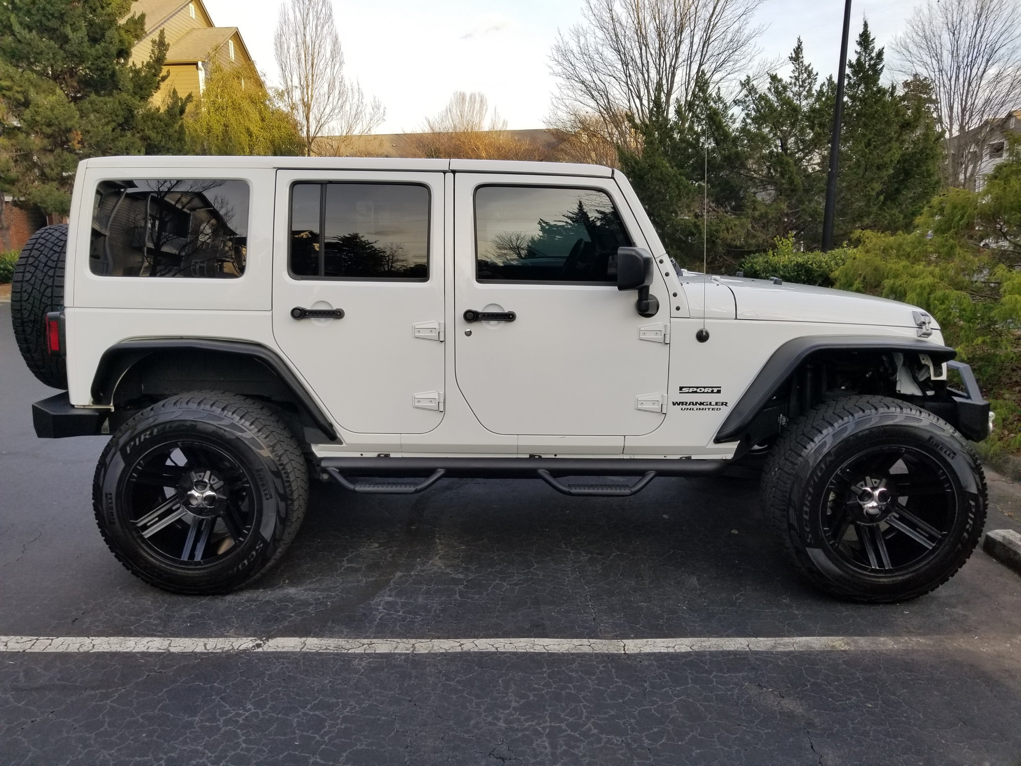 2017 Jeep Wrangler - Supercharged 2017 Jeep Wrangler Unlimited Sport - Used - VIN 1C4BJWDG0HL570865 - 28,500 Miles - 6 cyl - 4WD - Manual - SUV - White - Dunwoody, GA 30338, United States