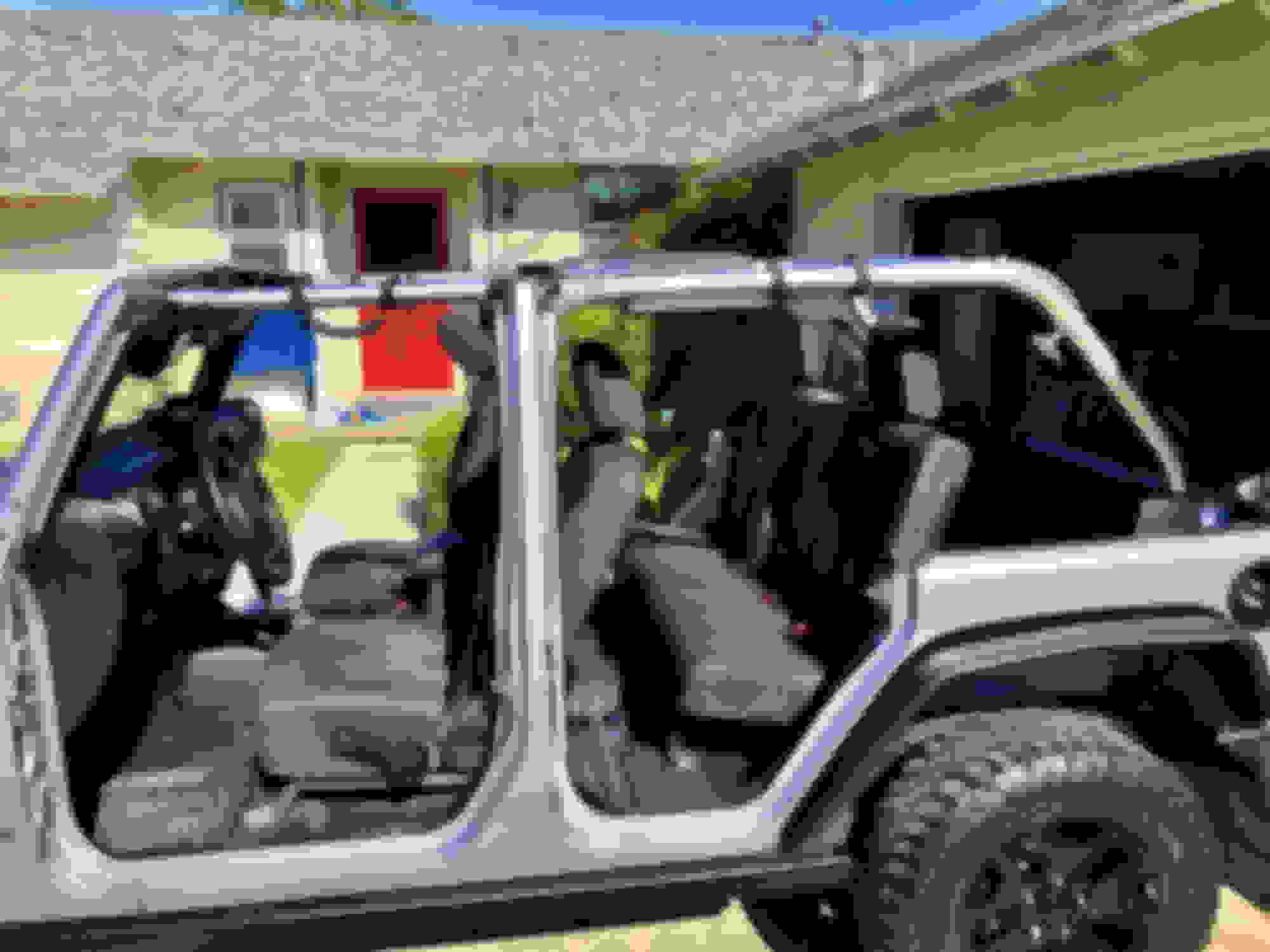 Jeep Roll Bar Padding Removal! A FREE Mod that looks GREAT! 