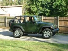 2008 x jeep green