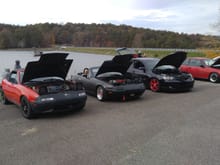 Joined up at my buddies meet at Fall Creek Falls State Park. I didn't know anyone, but had a good time. Even Found some Miatas to park next to.