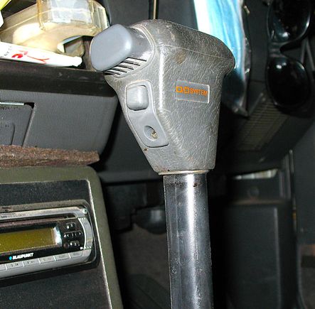 Automatic Transmission Shifter with Top push button to take it our of Park, Lower button for In and Out of Overdrive. 