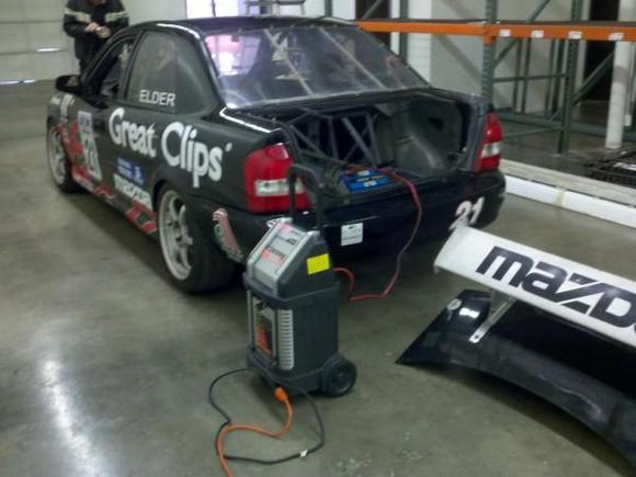 Quick charge of battery to fire up the car for potential buyer. Buyer backed out because DIFF needed changing.