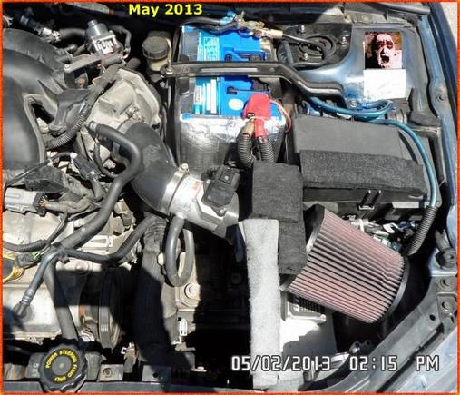 K&amp;N Intake w/baffle, Battery 2013 May