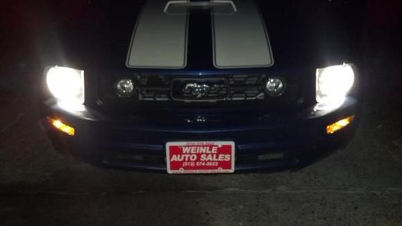 Headlights at night
