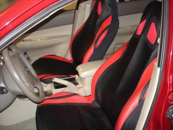 Fresh seat covers.