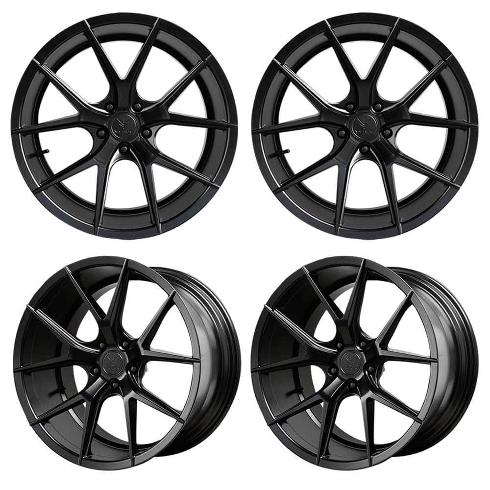 Wheels and Tires/Axles - VERDE AXIS WHEELS V99 SATIN BLACK STAGGERED 19" - Used - Newark, NJ 07105, United States