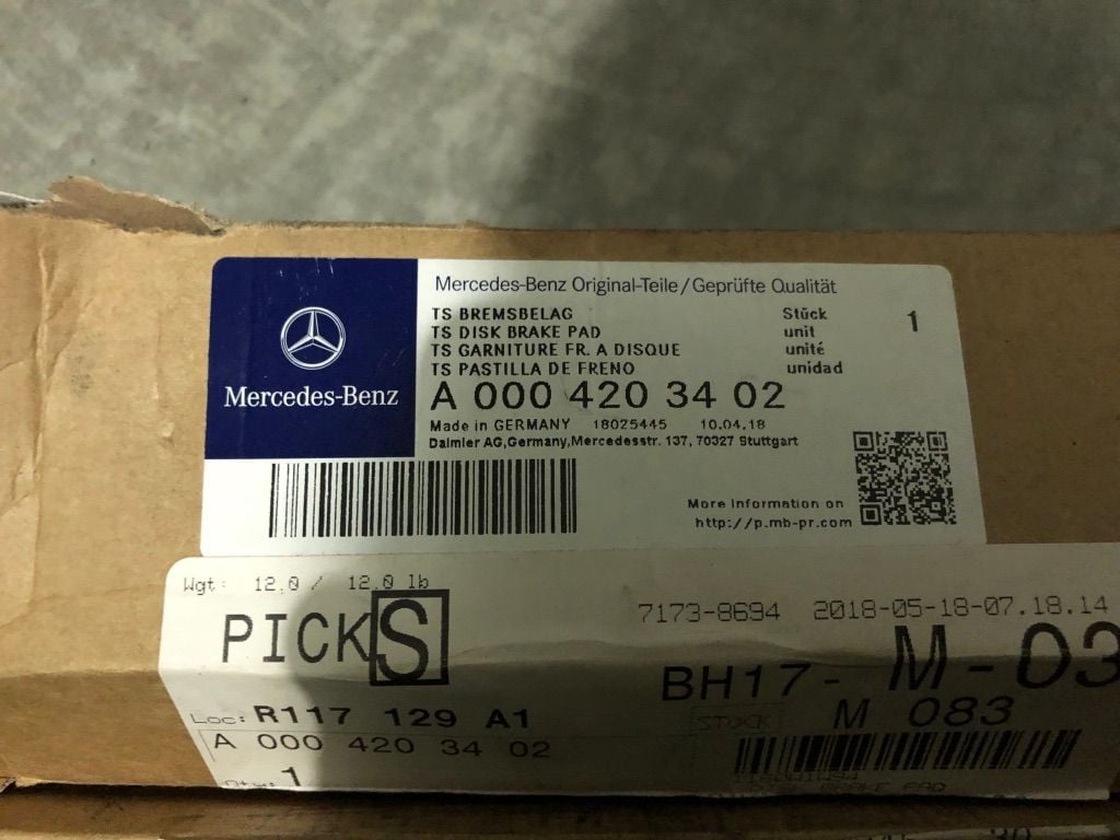 Brakes - AMG GT R Brake Pads (Track and Stock) - New - 2018 to 2019 Mercedes-Benz AMG GT R - Blacksburg, VA 24060, United States