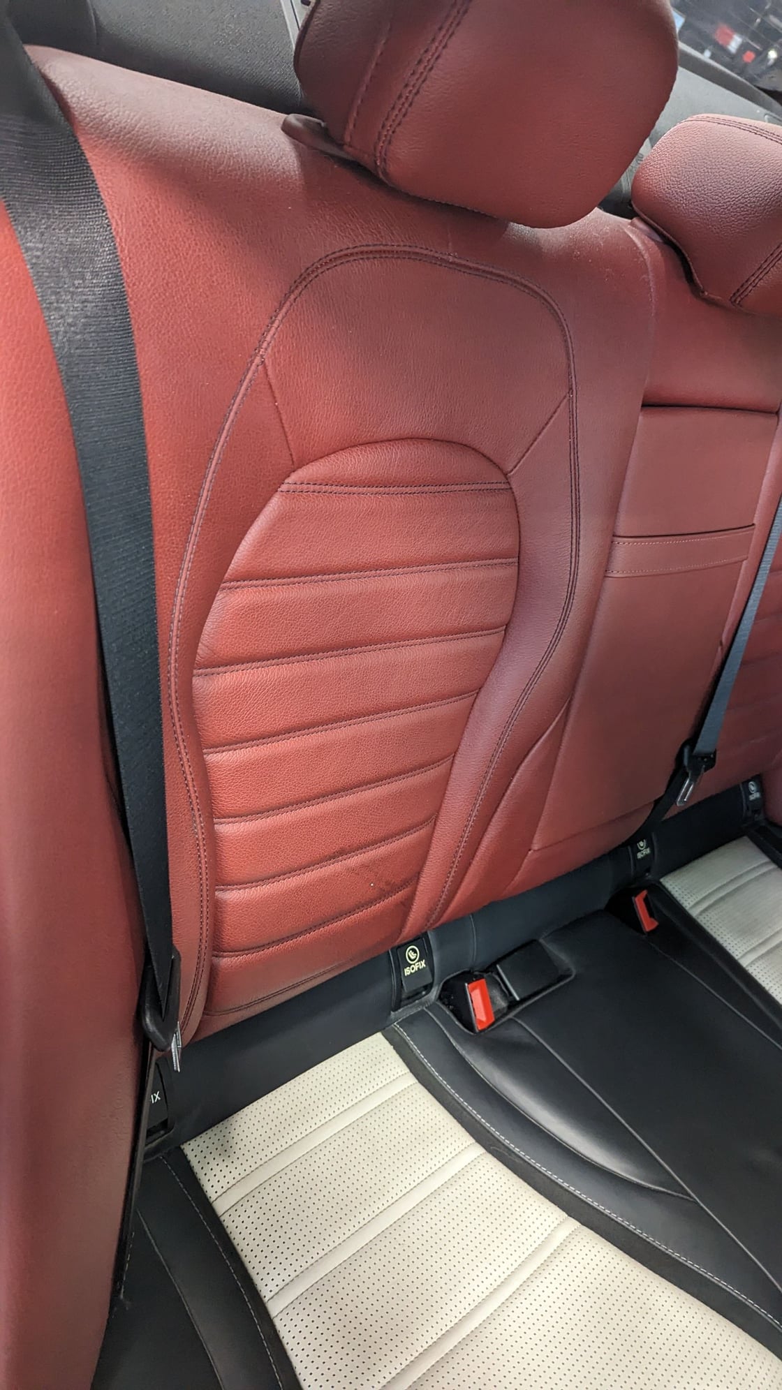 Interior/Upholstery - w205 Red leather interior seats and door panels - Used - 2014 to 2021 Mercedes-Benz C-Class - Bentonville, AR 72712, United States