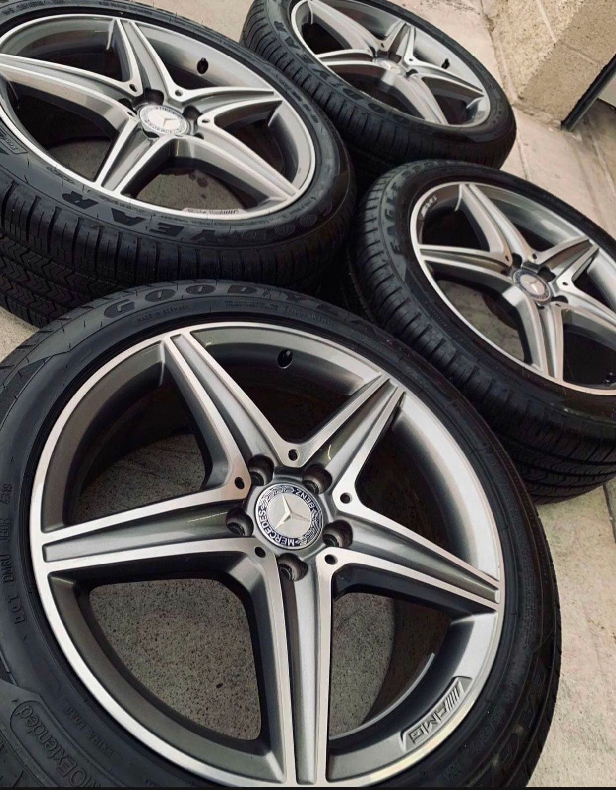Wheels and Tires/Axles - W213 E300 8x18 Sport Package 5 Spoke AMG Wheels with GoodYear Eagle F1 Runflat Tires - Used - 2017 to 2021 Mercedes-Benz E300 - Beverly Hills, CA 90210, United States