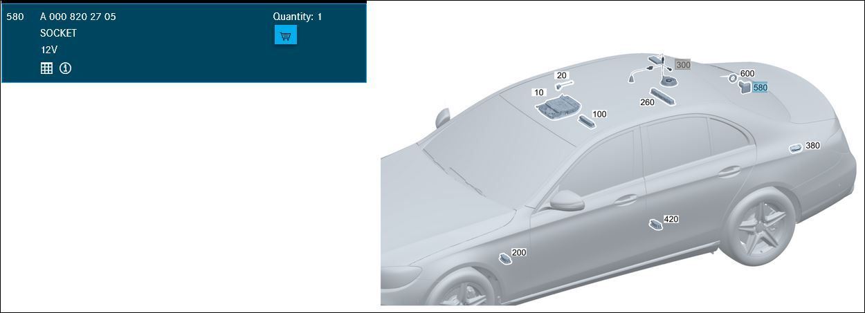2022 s class cigarette lighter location