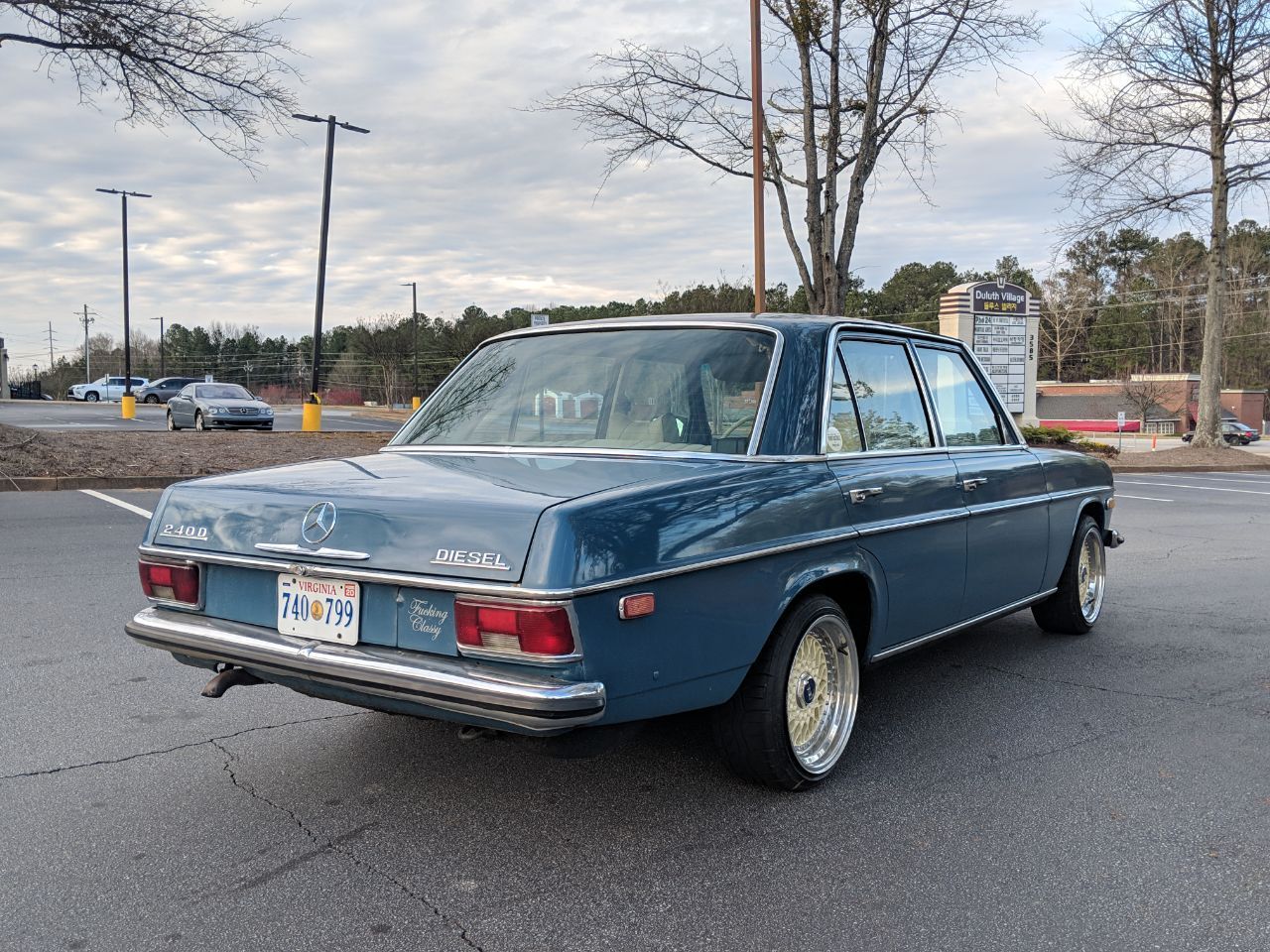 1975 Mercedes-Benz 240D - 1975 Mercedes 240D (Well maintained, airbags, BBS RS's) - Used - VIN 10100108 - 37,000 Miles - 4 cyl - 2WD - Manual - Sedan - Blue - Atlanta, GA 30326, United States