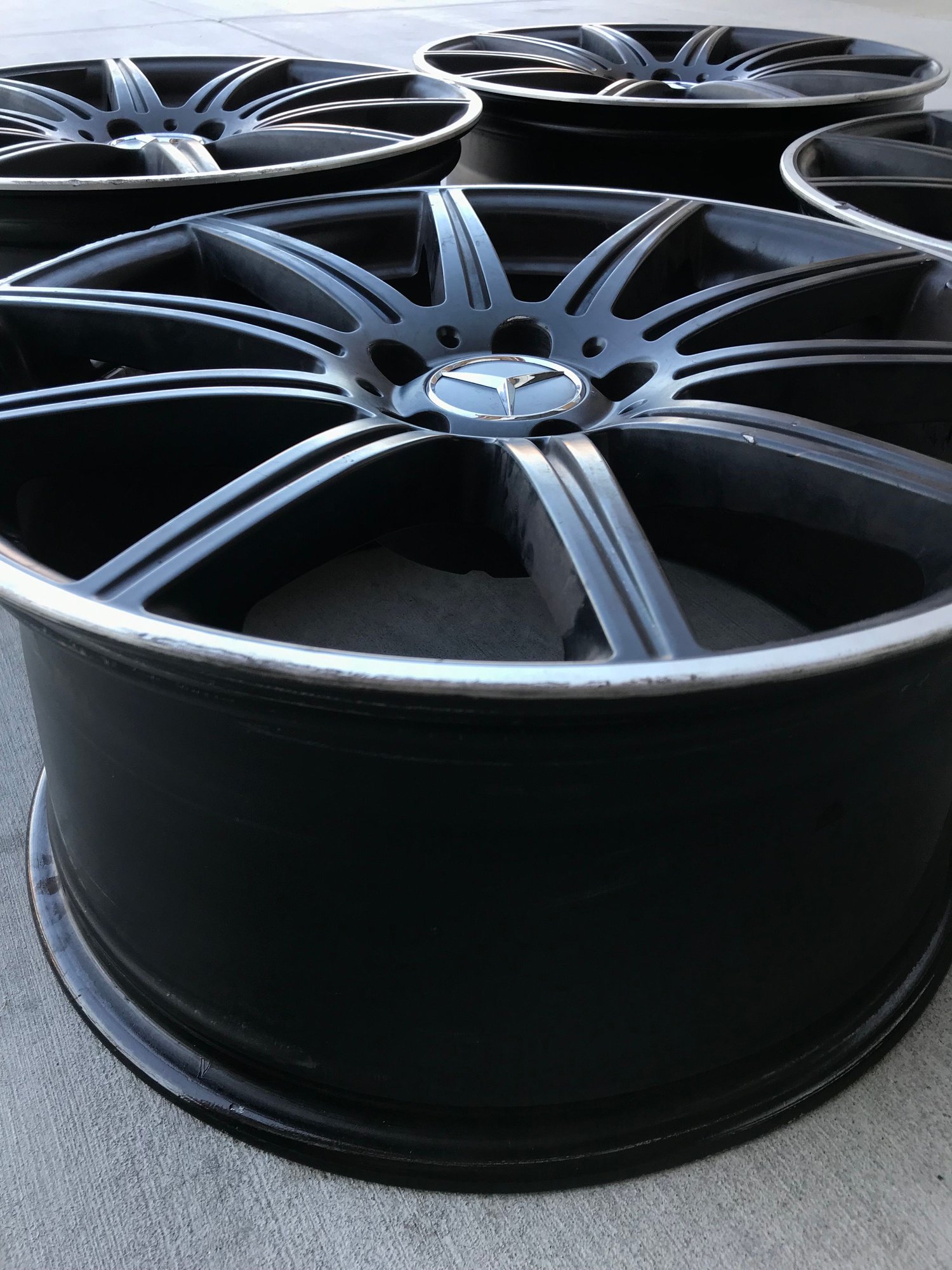 Wheels and Tires/Axles - E63s AMG W212 Satin Black Wheels - Used - 2014 to 2016 Mercedes-Benz E63 AMG S - Palm Springs, CA 92240, United States