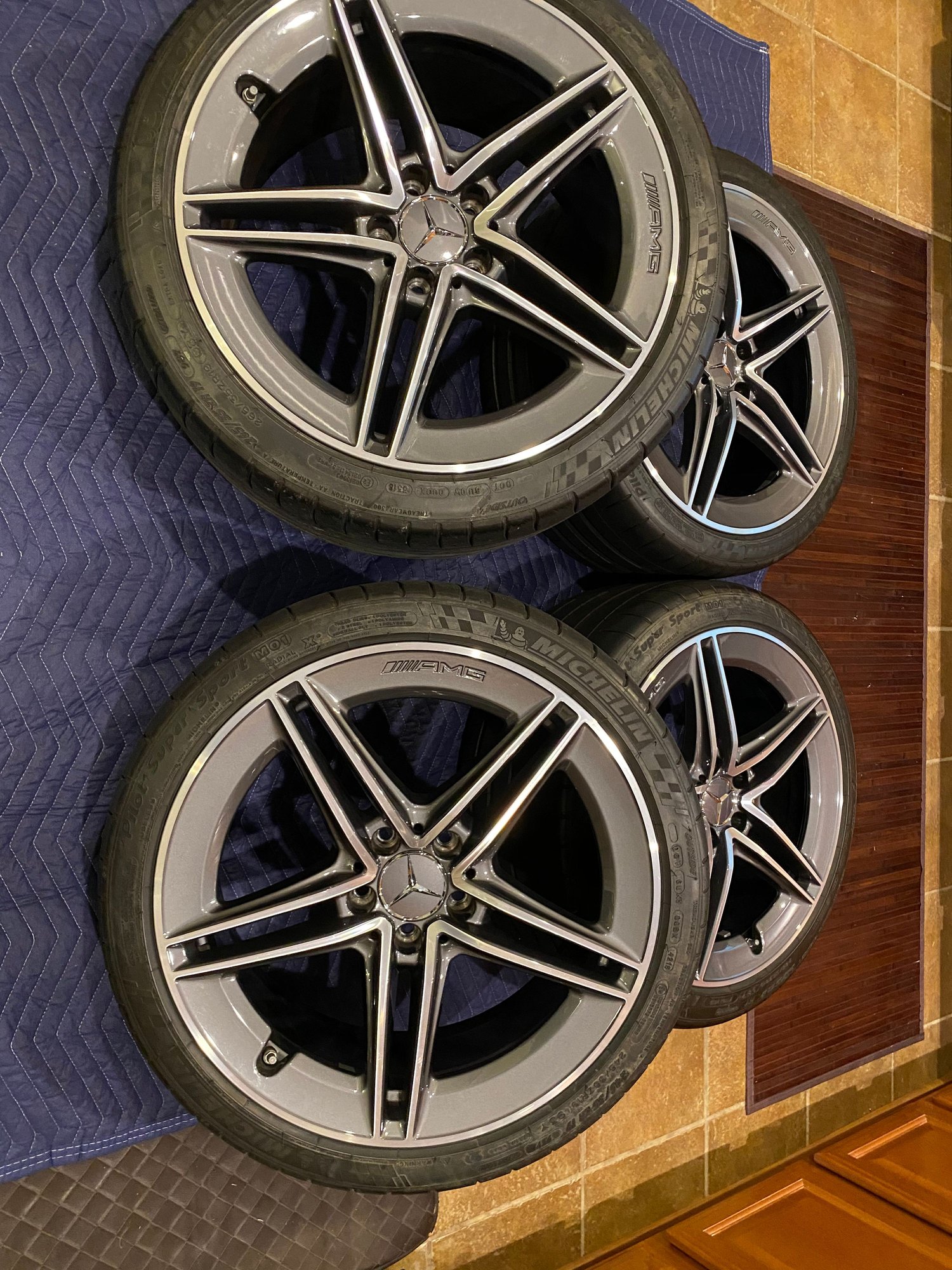 Wheels and Tires/Axles - 19 Inch Wheels Original C63 C63S AMG Sedan W205 W204 Complete Set - Used - 2008 to 2020 Mercedes-Benz C63 AMG - Huntsville, AL 35824, United States