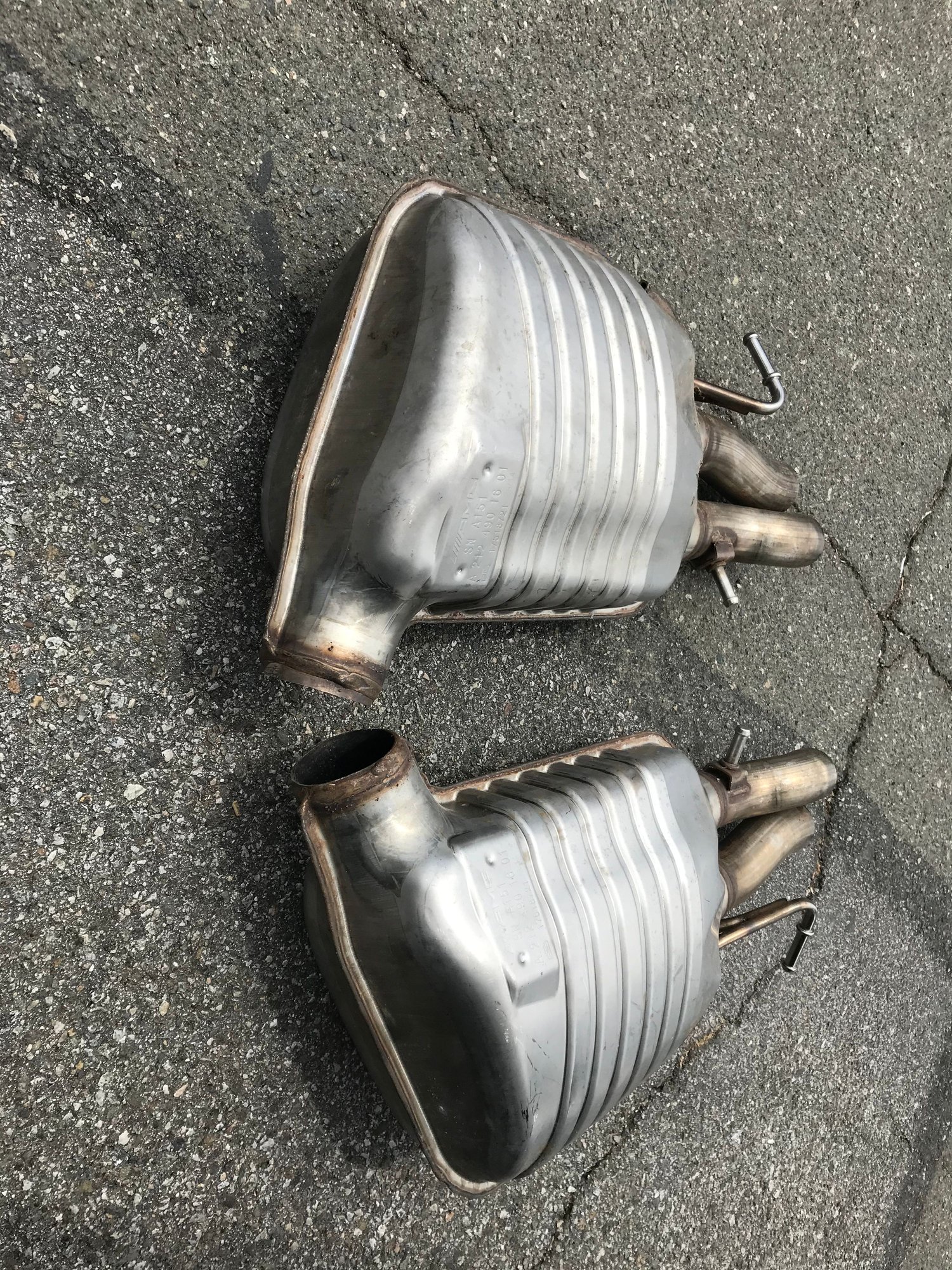 Engine - Exhaust - W212 OEM Mufflers - Used - 2014 to 2016 Mercedes-Benz E63 AMG S - Cerritos, CA 90703, United States