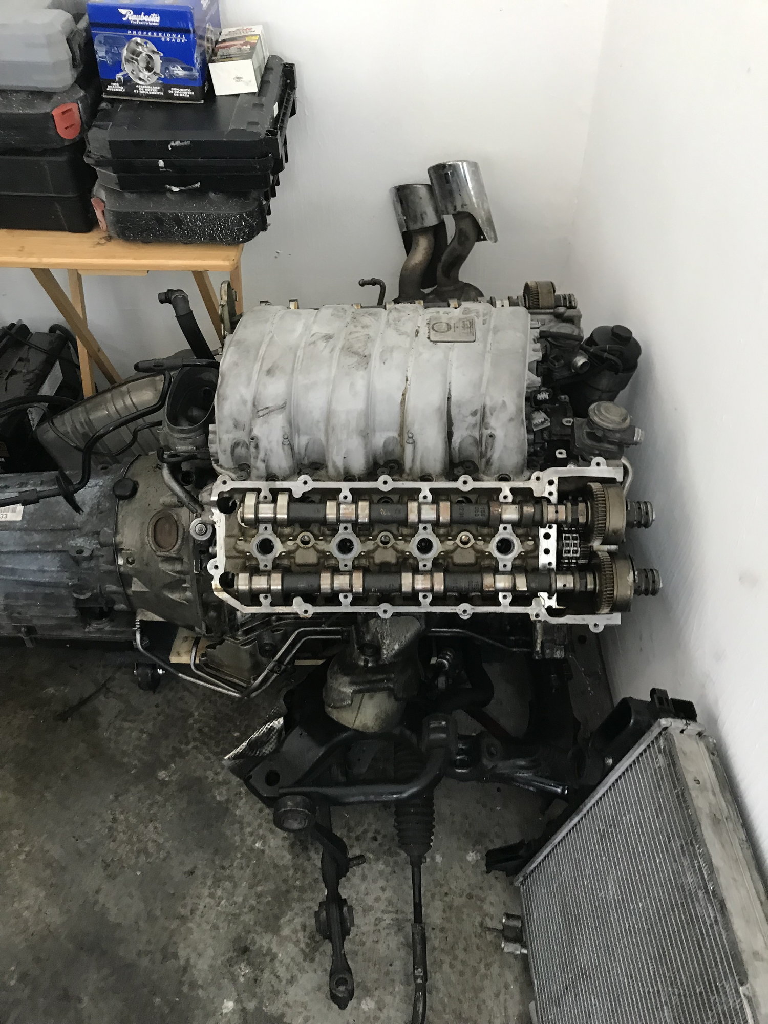 Mercedes M156 W211 Engine Assembly and Transmission