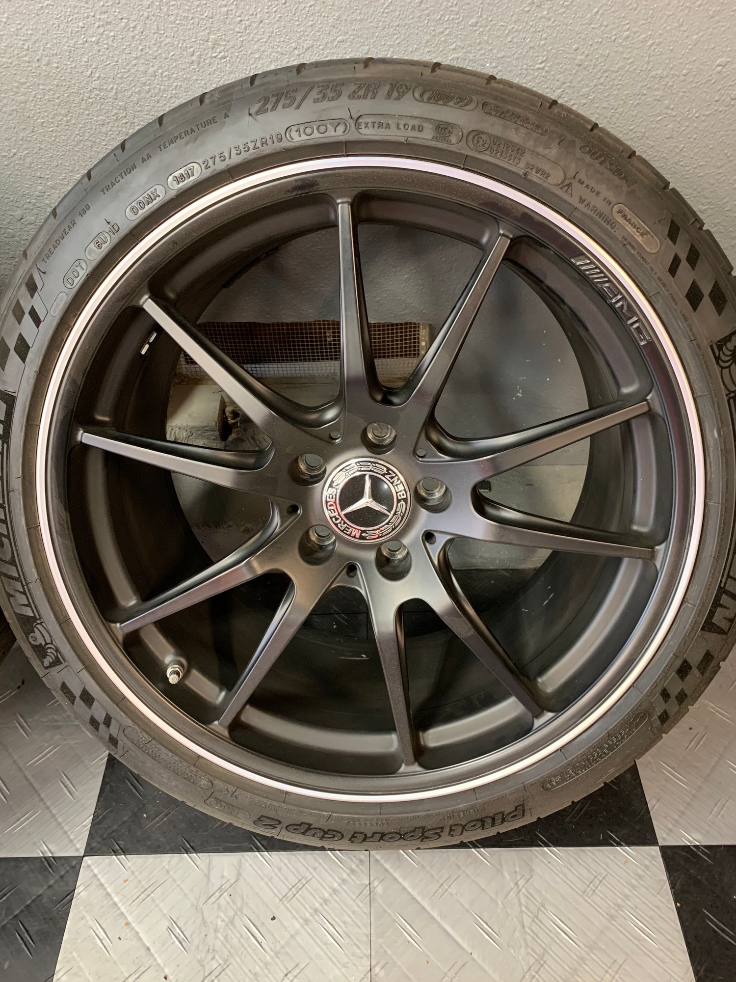 Wheels and Tires/Axles - Mercedes AMG GTR C190 Wheels (Black GTR Pro style) w/ TPMS and like new Sport Cups - Used - 2018 to 2020 Mercedes-Benz AMG GT R - 2018 to 2020 Mercedes-Benz AMG GT C - 2019 to 2020 Mercedes-Benz AMG GT R Pro - Livermore, CA 94551, United States