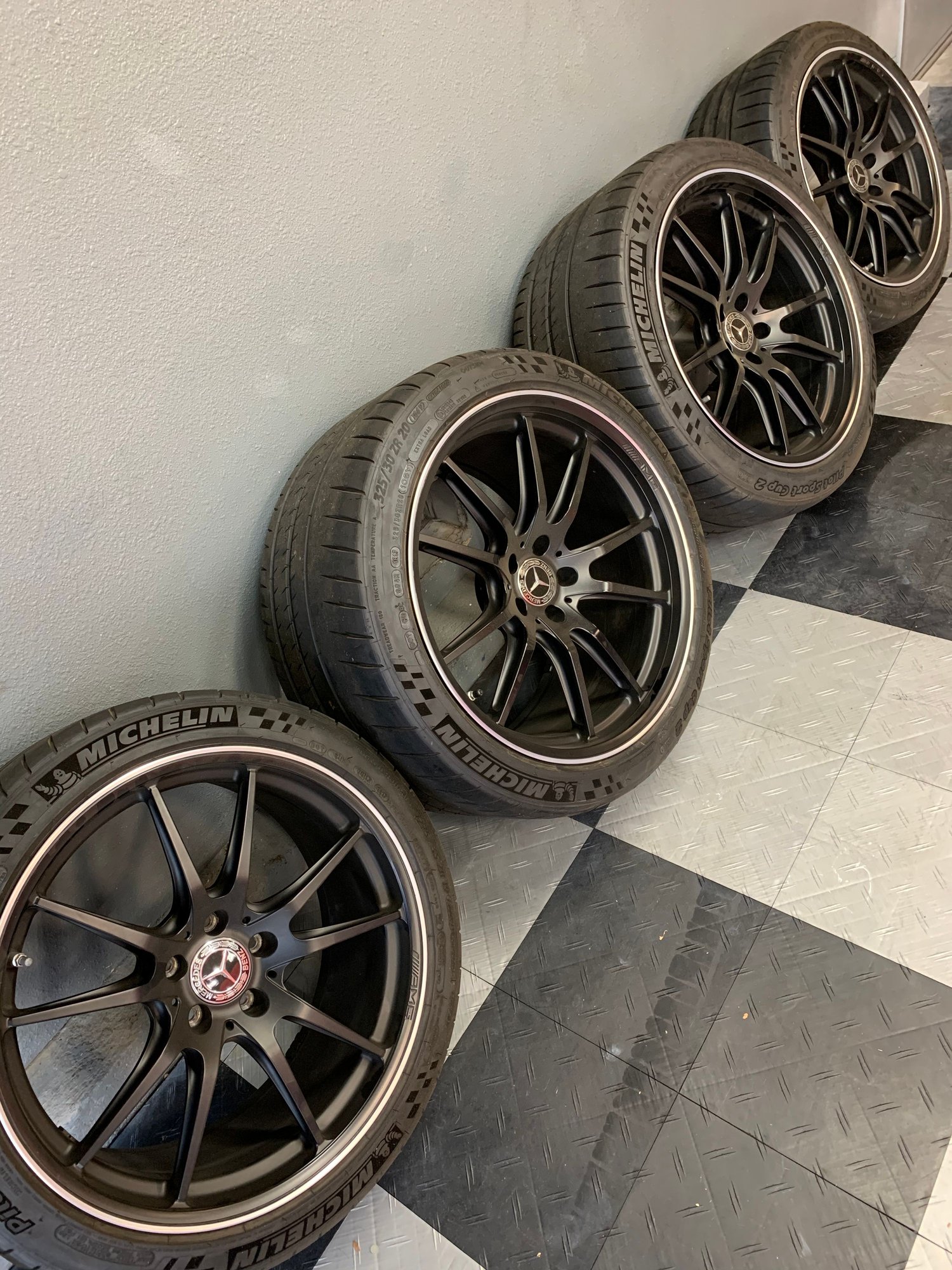 Wheels and Tires/Axles - Mercedes AMG GTR C190 Wheels (Black GTR Pro style) w/ TPMS and like new Sport Cups - Used - 2018 to 2020 Mercedes-Benz AMG GT R - 2018 to 2020 Mercedes-Benz AMG GT C - 2019 to 2020 Mercedes-Benz AMG GT R Pro - Livermore, CA 94551, United States