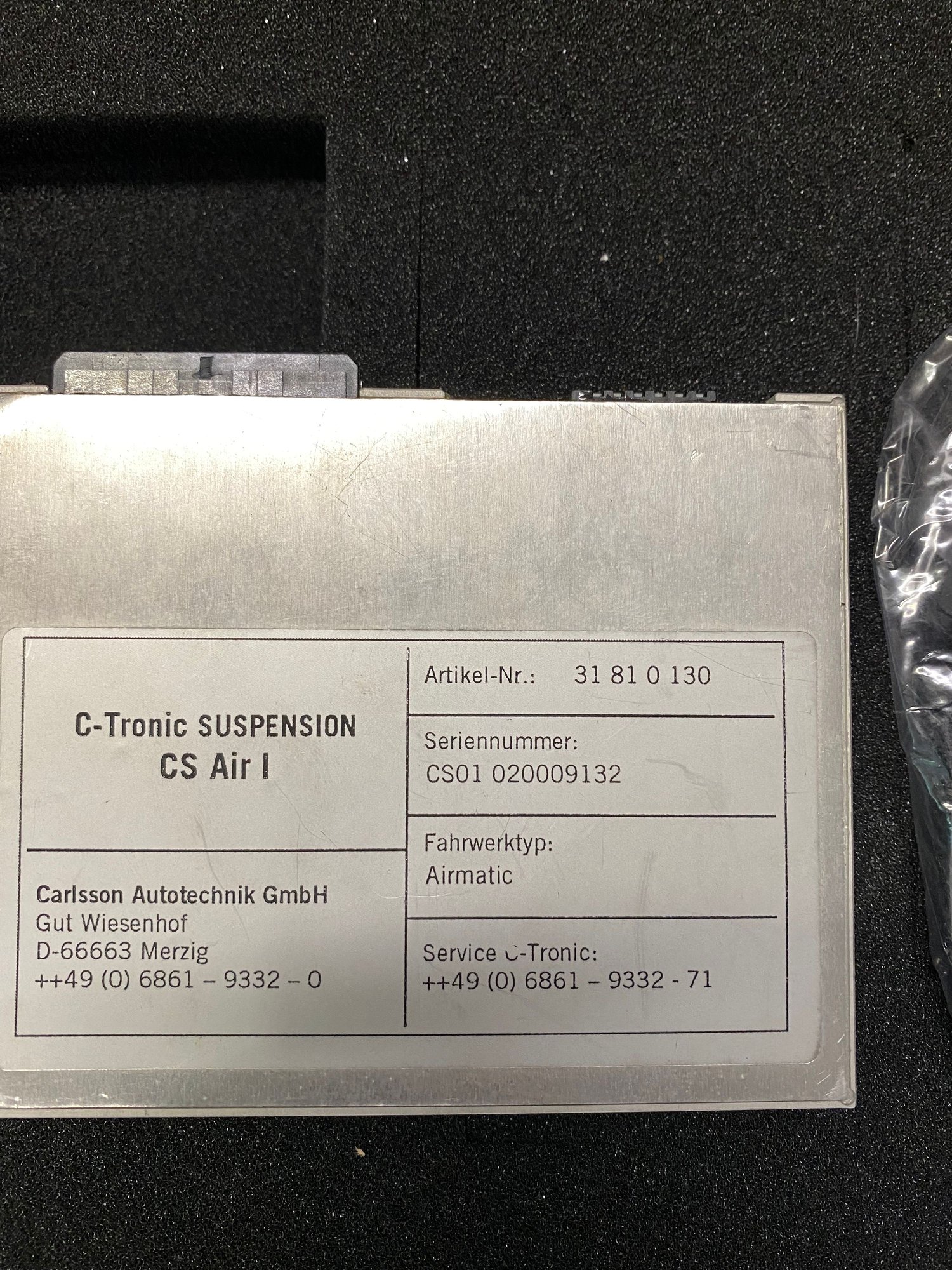 Steering/Suspension - Carlsson C-Tronic CS Air 1 (PN: 31811030) - Used - 0  All Models - Lake Wylie, SC 29710, United States