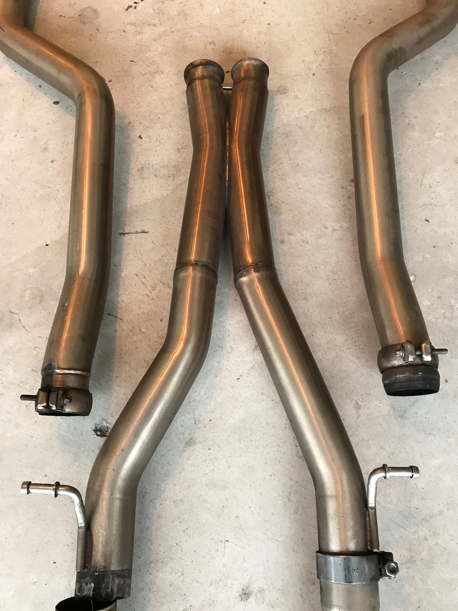 C63 AMG Sedan Supersprint Mufflers, Xpipe and long tubes