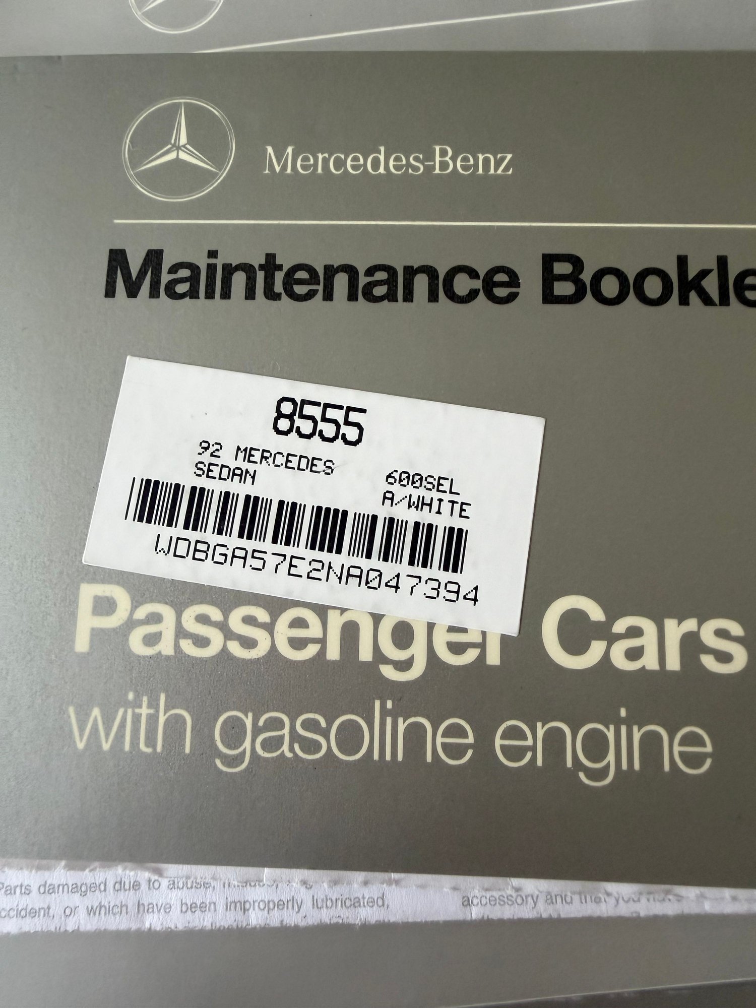 1992 Mercedes-Benz 600SEL - 1992 Mercedes S600 SEL 44k Original Miles Project Car - Used - VIN WDBGA57E2NA047394 - 44,666 Miles - 12 cyl - 2WD - Automatic - Sedan - White - Tomball, TX 77375, United States