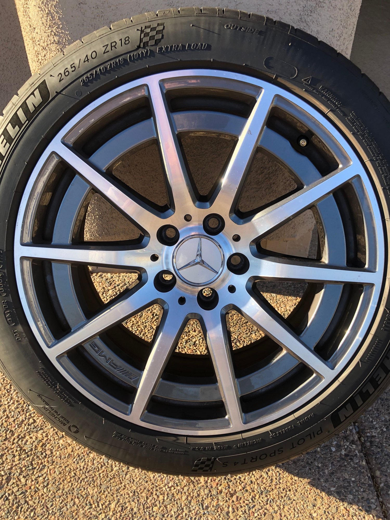 Wheels and Tires/Axles - OEM Wheels/Tires - W205 AMG 18" 10-Spoke Mounted with Tires - Used - All Years Mercedes-Benz C63 AMG - Scottsdale, AZ 85266, United States