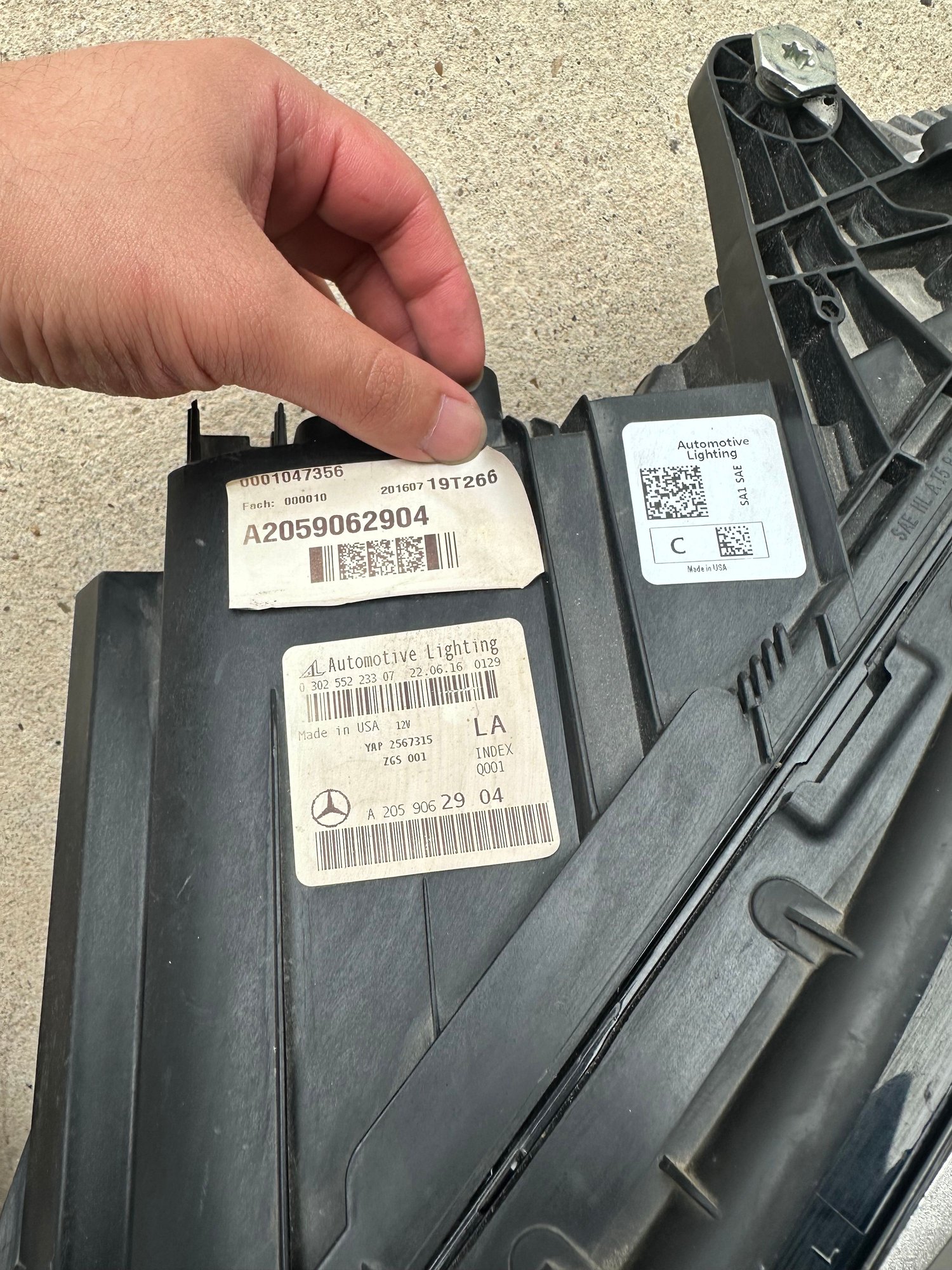 Lights - 2015-2018 Mercedes-Benz W205 C300 C350e C43 C63 LED Headlight LH Left ALL TABS! - Used - 2015 to 2018 Mercedes-Benz C-Class - Dallas, TX 75088, United States