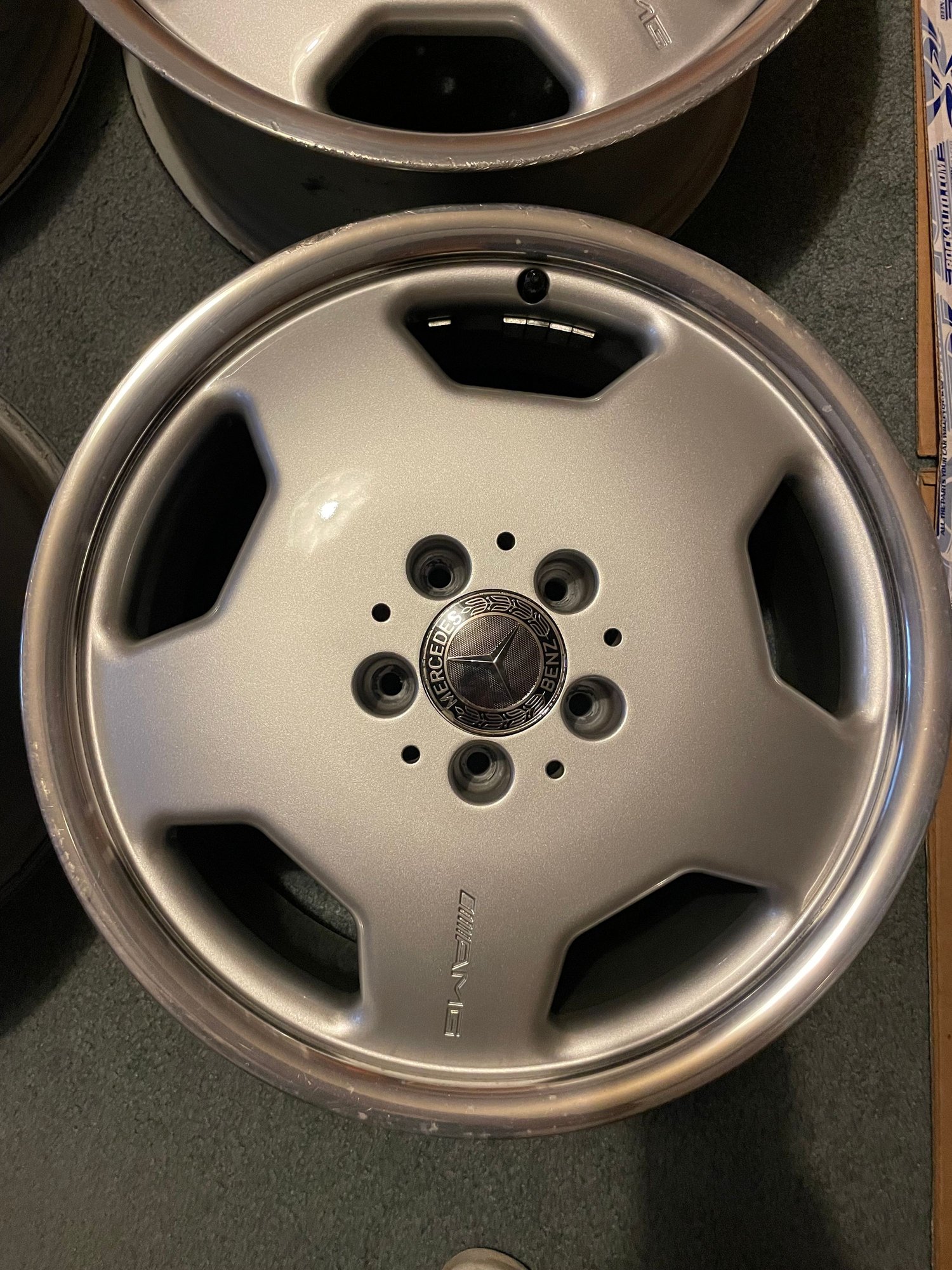 Wheels and Tires/Axles - Mercedes Benz AMG 17” Monoblock Wheels - Staggered Set 17x7.5/8.5 - Used - 1994 to 2000 Mercedes-Benz C-Class - Lorton, VA 22039, United States