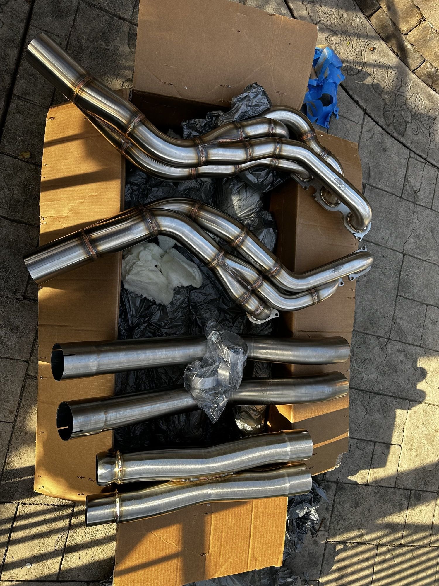 Engine - Exhaust - MBH Long Tube Headers + Mid Section with Xpipe W204 C63 - New - 2008 to 2015 Mercedes-Benz C63 AMG - San Jose, CA 95112, United States