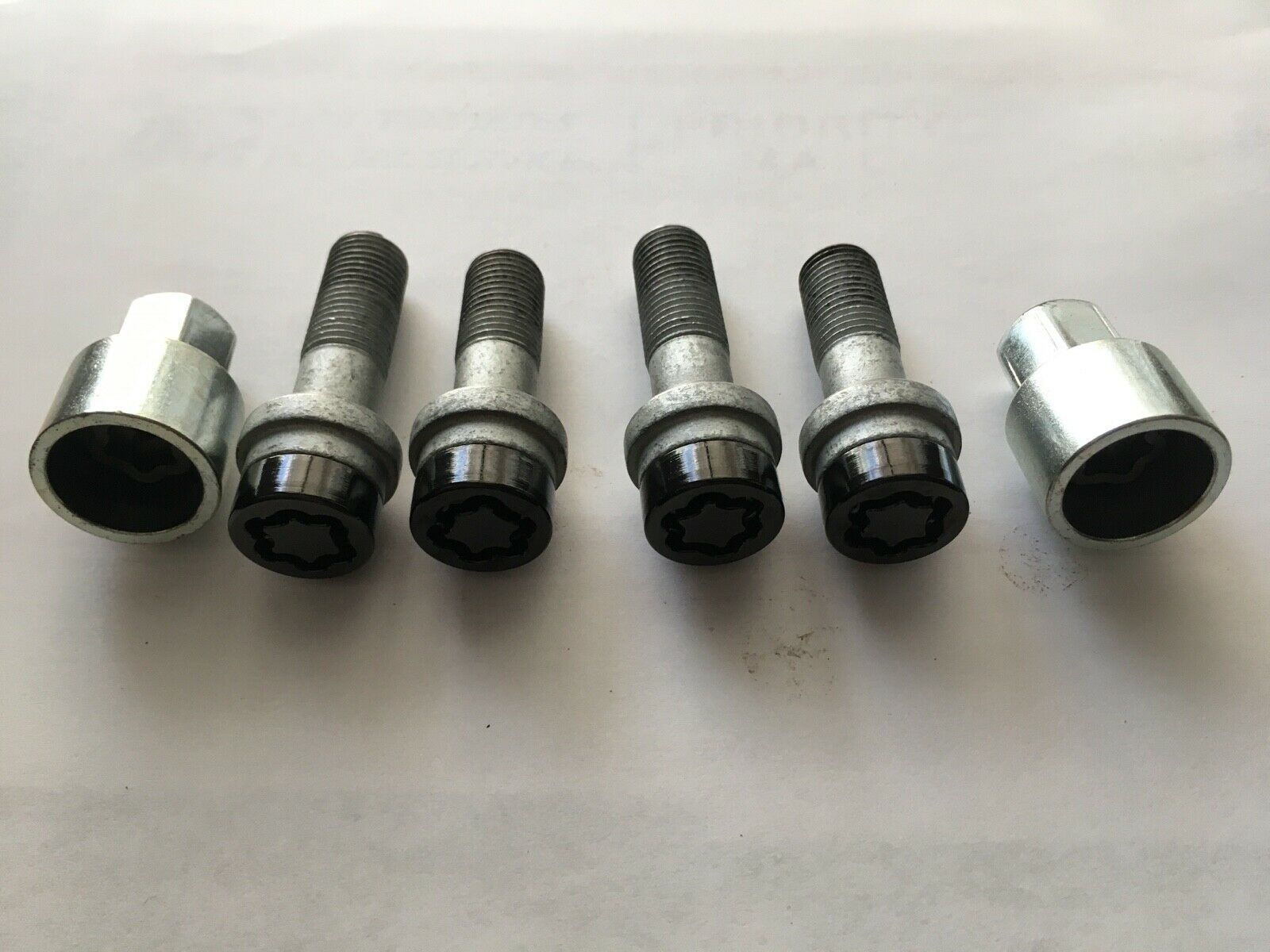 Wheels and Tires/Axles - McGard Black M14x1.5 34mm shank Mercedes R14 Ball seat wheel lug bolt locks + 2 keys - Used - 0  All Models - Sarasota, FL 34233, United States