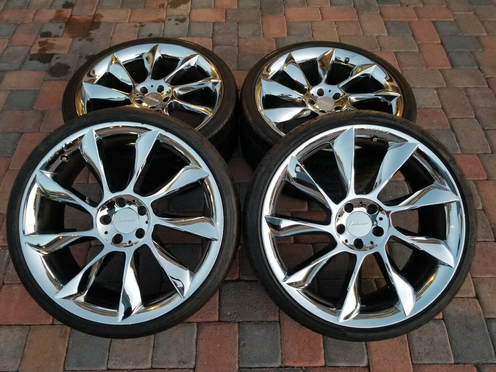 Wheels and Tires/Axles - RARE 21" MERCEDES BENZ LORINSER RS8 WHEELS RIMS TIRES CHROME - Used - Las Vegas, NV 89139, United States