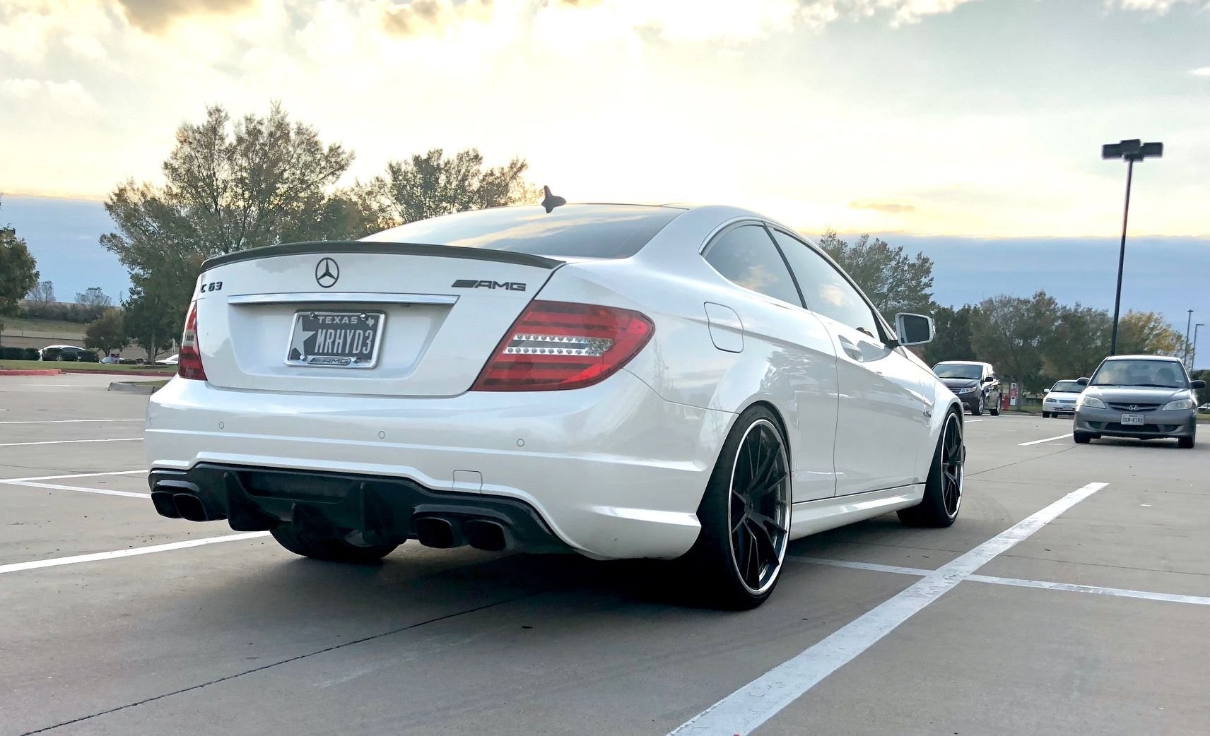 2012 Mercedes-Benz C63 AMG - FS - C63 AMG Coupe, P31, Diamond White, Loaded with nice upgrades - HRE Akrapovic - Used - VIN WDDGJ7HB1CF867960 - 49,000 Miles - 8 cyl - 2WD - Automatic - Coupe - White - Coppell, TX 75019, United States