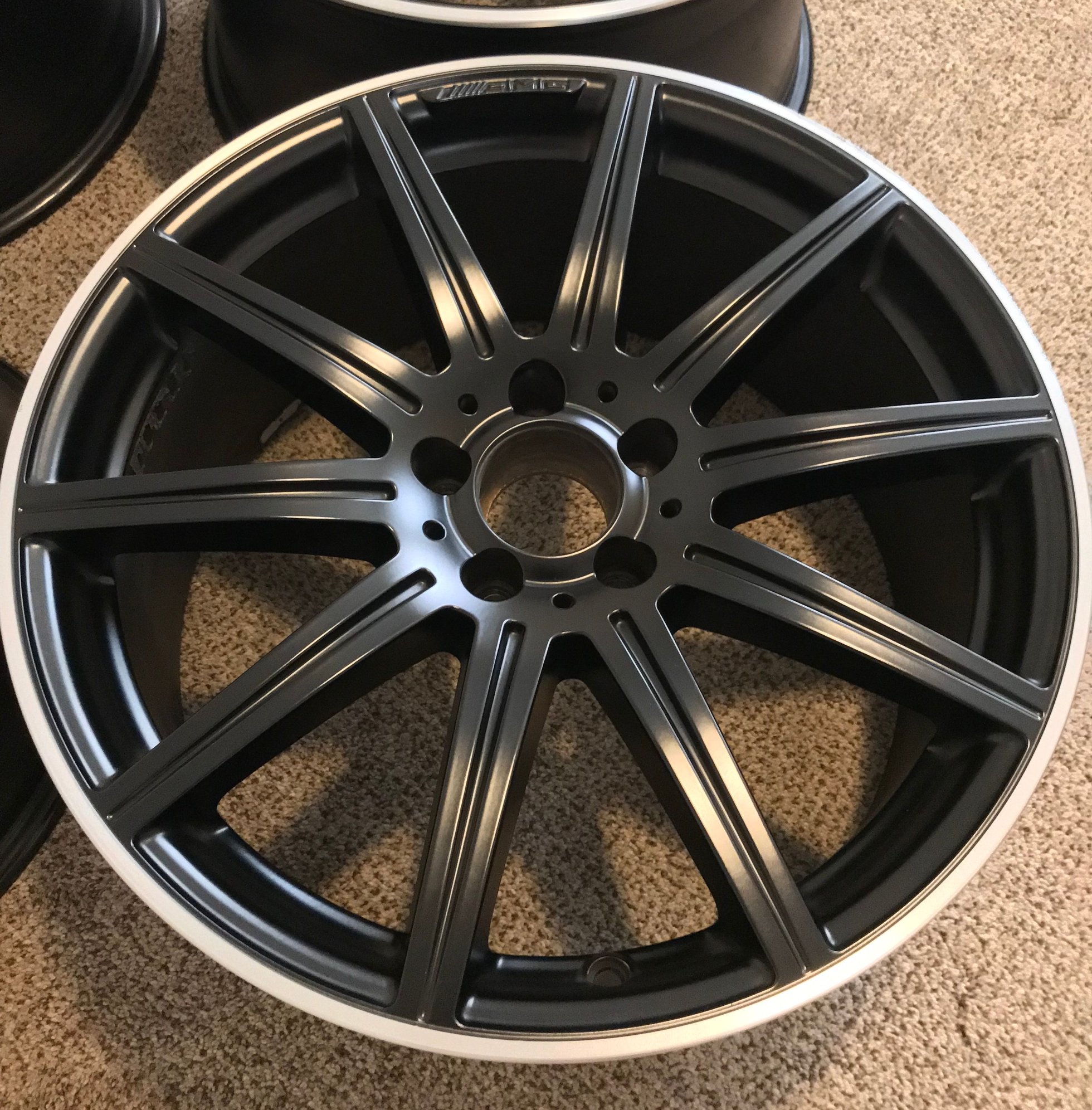 Wheels and Tires/Axles - FULL SET OEM Satin Black W212 E63S AMG Wheels - 19x9 19x9.5 - 2124015002 & 2124015102 - Used - Port St Lucie, FL 34953, United States