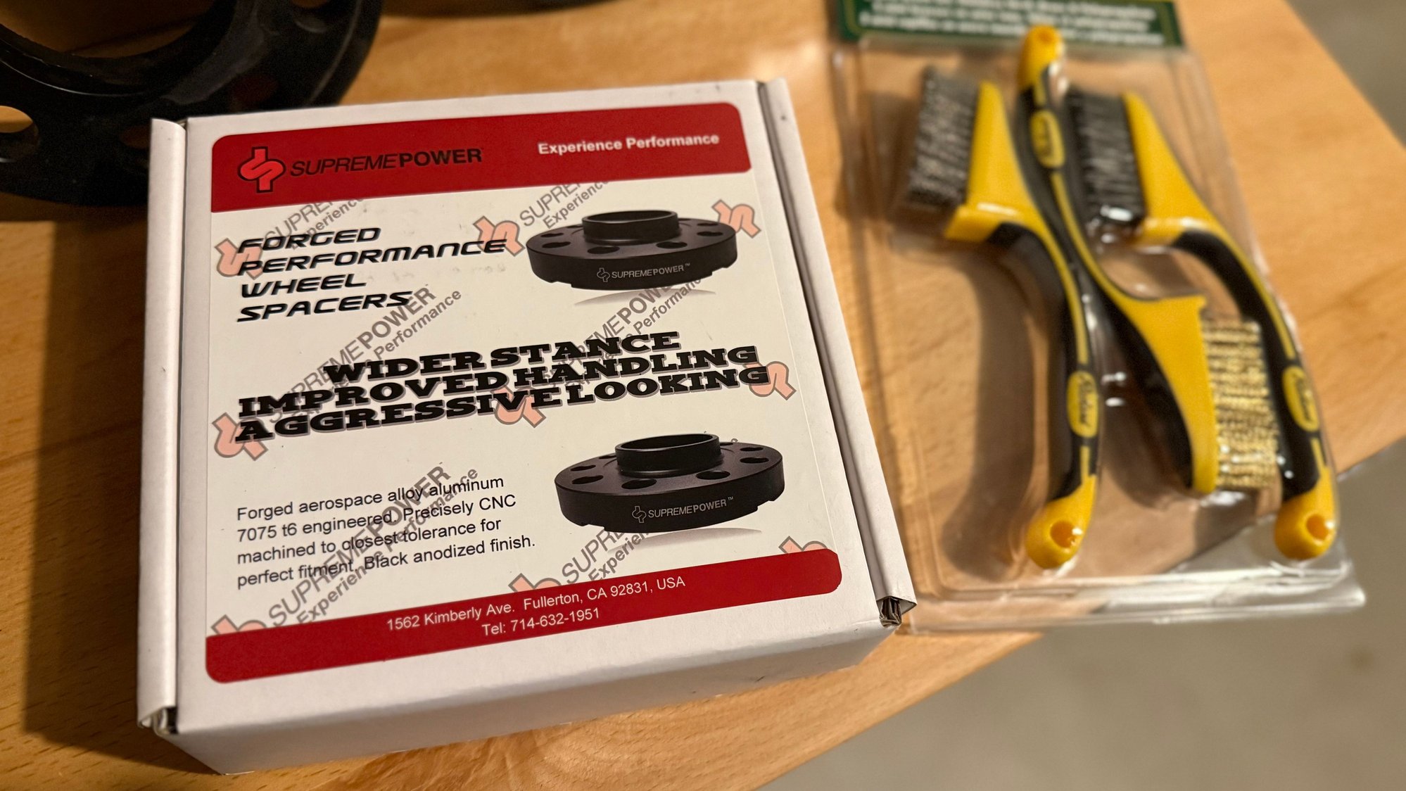 New spacers and wire brush kit