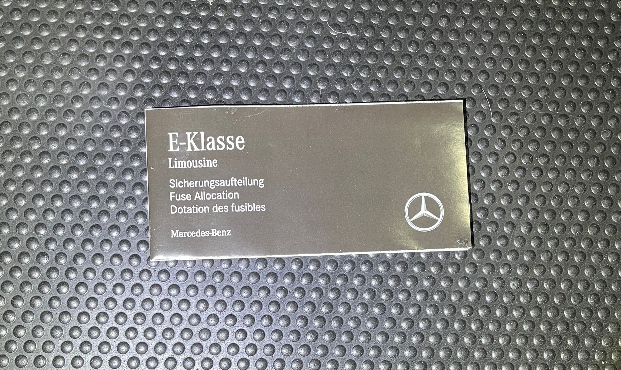 E-Class Fuse Map