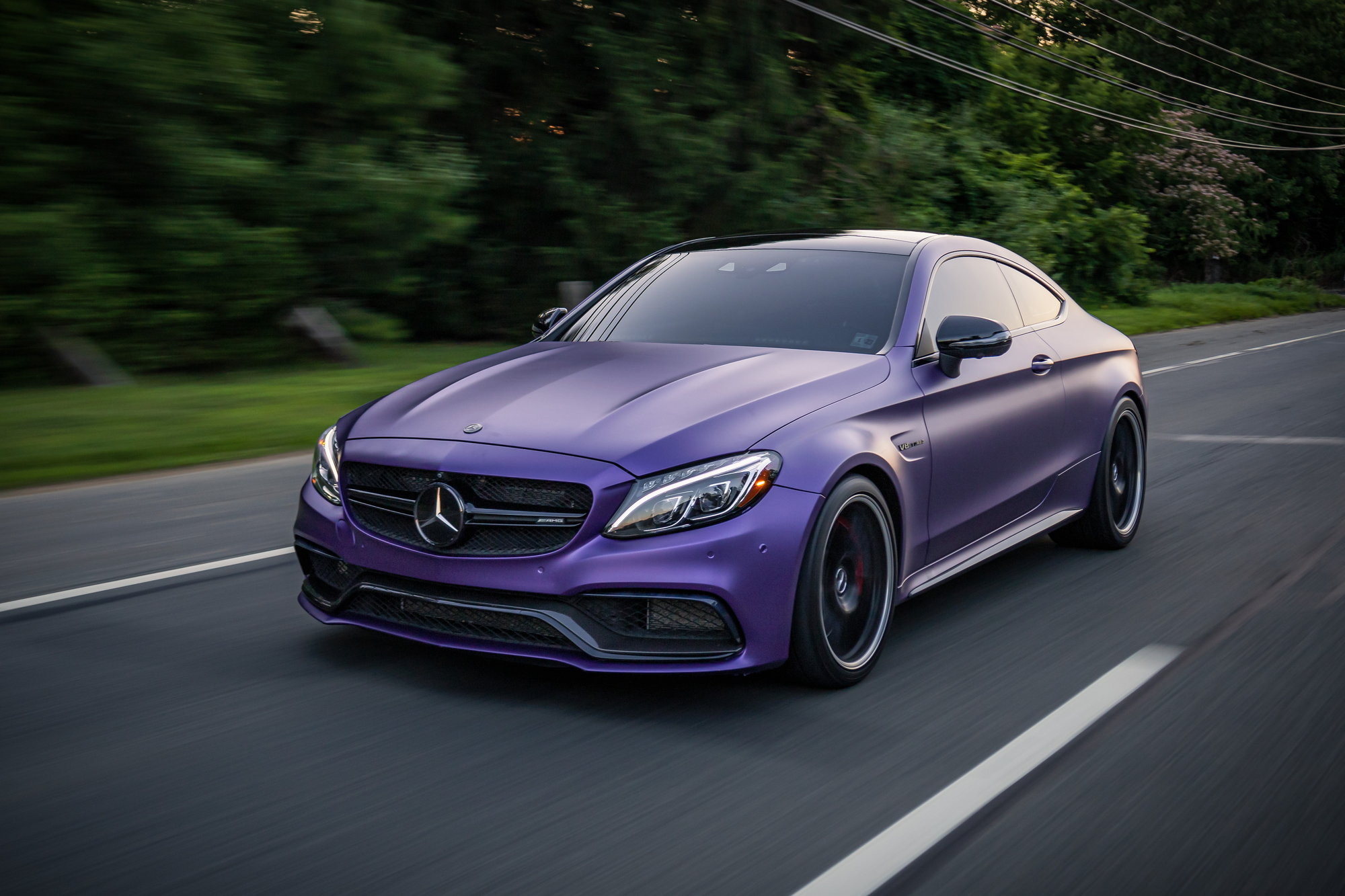 2018 Mercedes-Benz C63 AMG S - 2018 C63S Matte Purple - Used - VIN WDDWJ8HB1JF638211 - 35,000 Miles - 8 cyl - 2WD - Automatic - Coupe - Silver - Orlando, FL 34714, United States