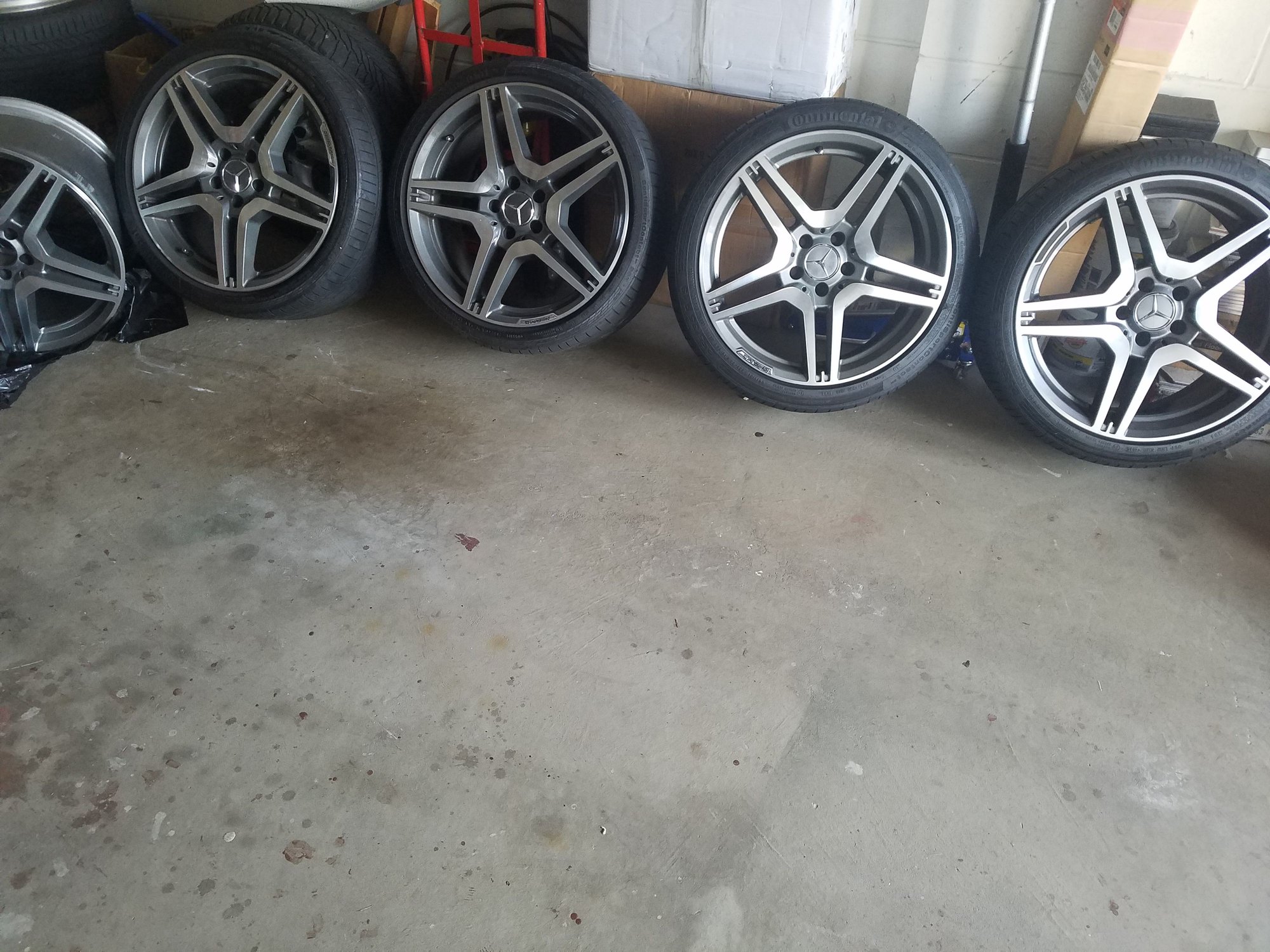 Wheels and Tires/Axles - 19" Amg wheels and tires replicas - Used - 2003 to 2009 Mercedes-Benz E55 AMG - 2006 to 2009 Mercedes-Benz CLS63 AMG - 2003 to 2009 Mercedes-Benz E350 - Franklin Twp, NJ 08873, United States