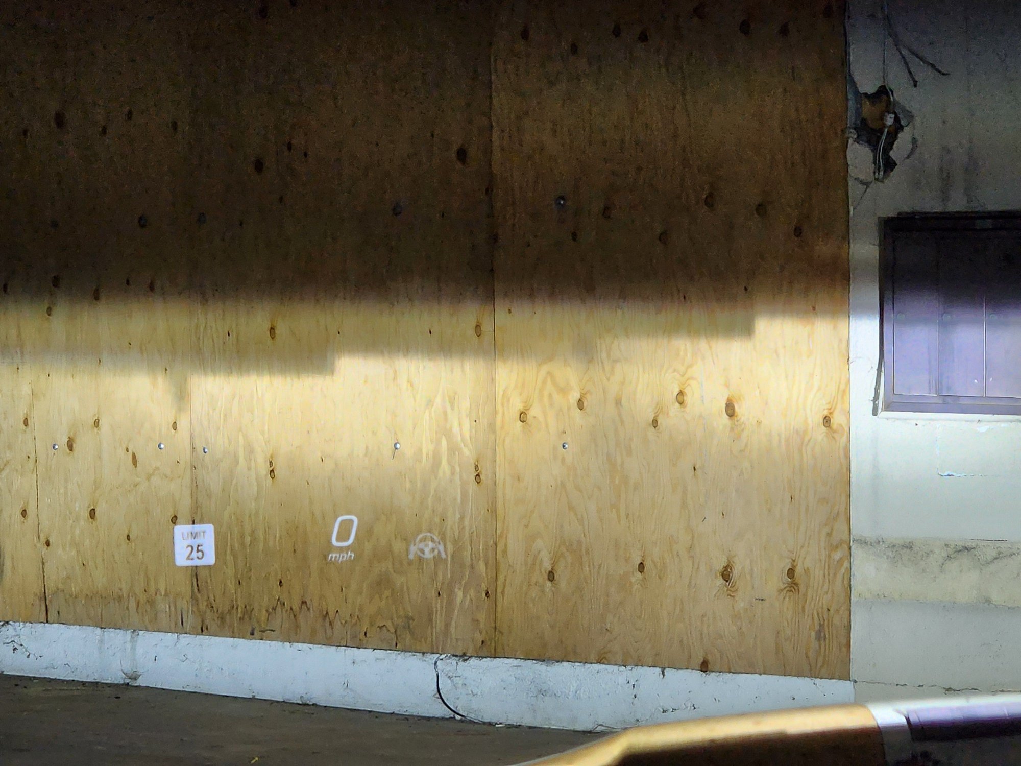 Photo taken about 10 feet from wall