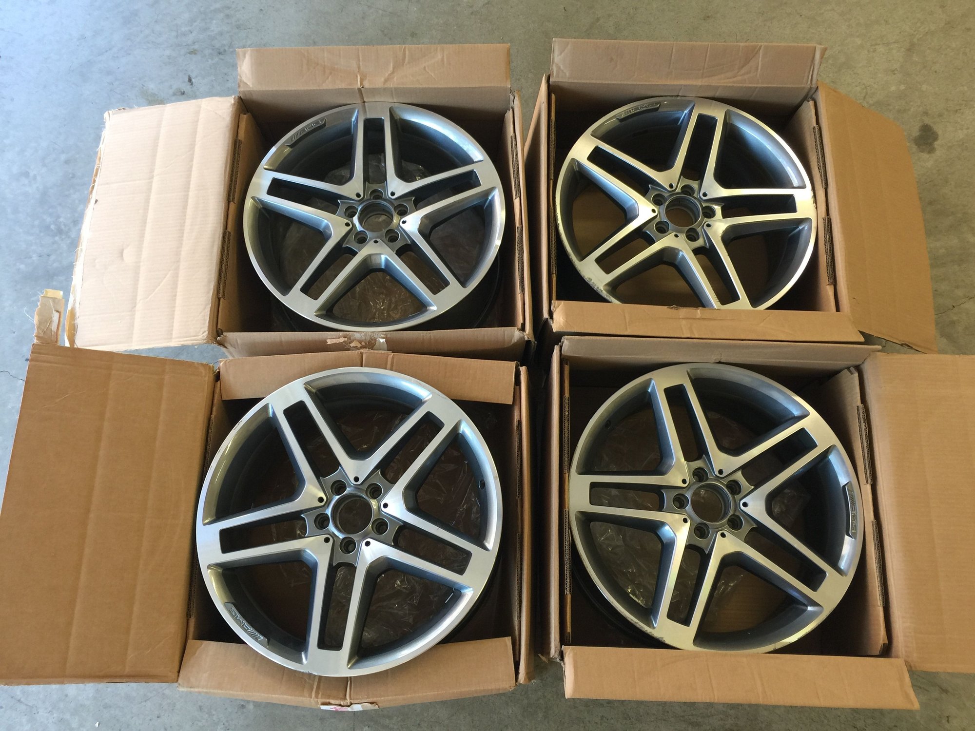 Wheels and Tires/Axles - AMG Rims - Authentic - Part No. 85155 / 2044016602 $1150 - Used - 2011 to 2015 Mercedes-Benz GLK350 - Walnut Creek, CA 94596, United States