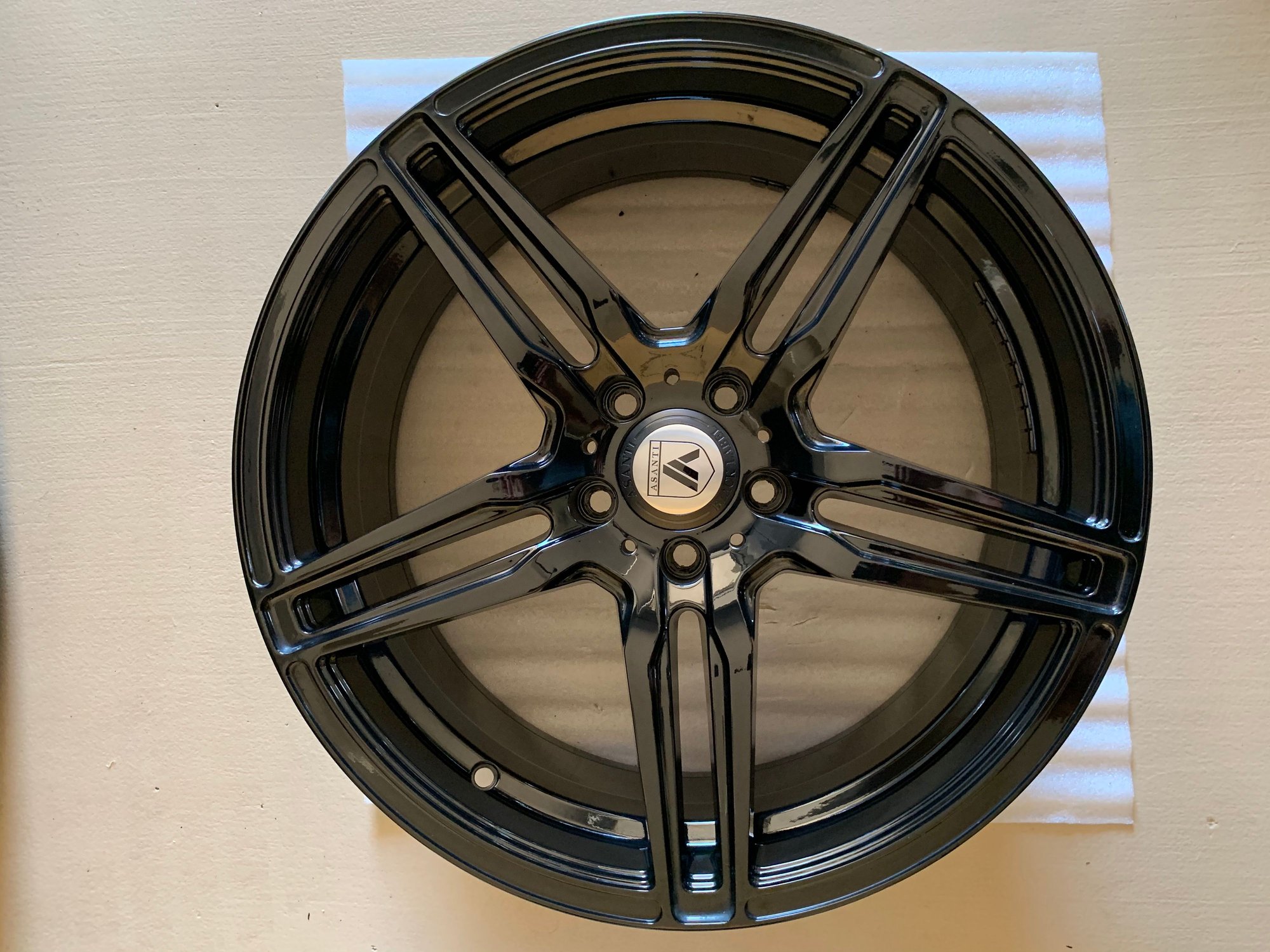 Wheels and Tires/Axles - 19" Gloss Black Asanti Staggered Wheels 5 x 112 - Used - 2010 to 2020 Mercedes-Benz E550 - Scottsdale, AZ 85255, United States