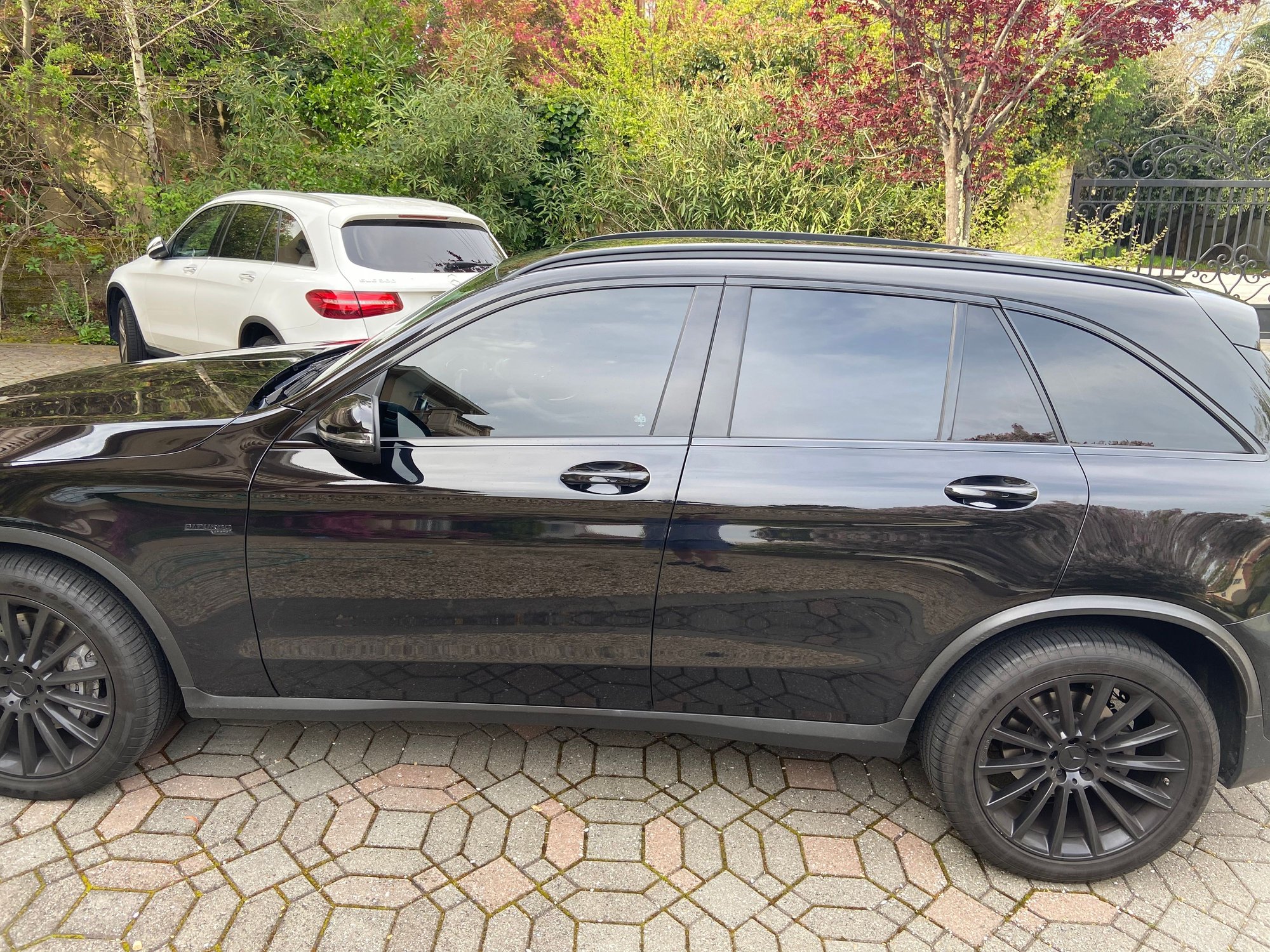 Wheels and Tires/Axles - 20inch gloss black powder coated wheels and tires with 85% tread left - Used - 2018 to 2020 Mercedes-Benz GLC43 AMG - Burlingame, CA 94010, United States